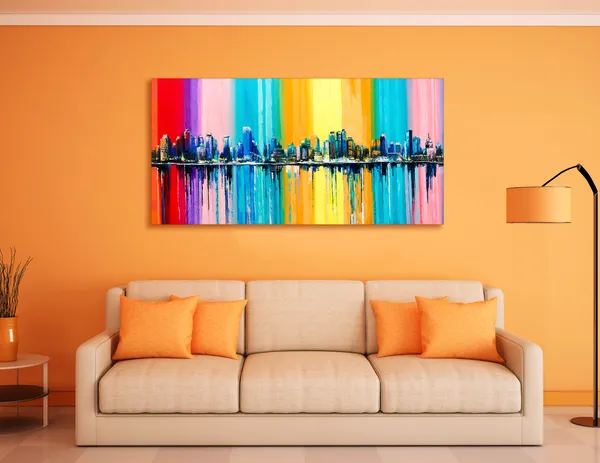 Multicolor_Urban_Art_Canvas_Painting_Ready_To_Hang_Wooden_Framed_Painting_For_Home_Decor