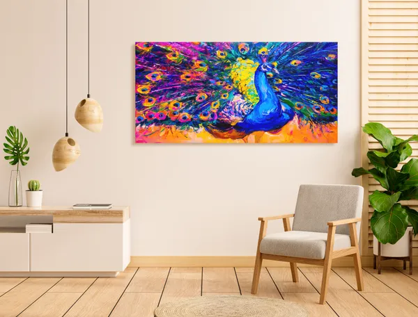 Multicolor_Nature_Art_Canvas_Painting_Ready_To_Hang_Wooden_Framed_Painting_For_Home_Decor