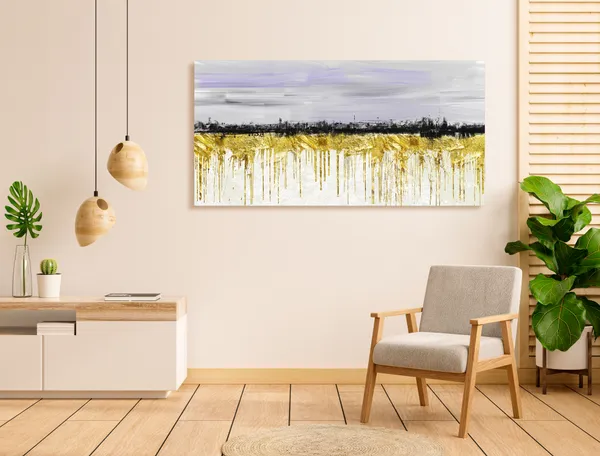 Multicolor_Golden_Abstract_Canvas_Painting_Ready_To_Hang_Wooden_Framed_Painting_For_Home_Decor