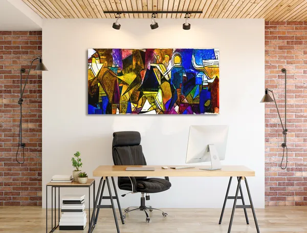 Multicolor_Abstract_Canvas_Painting_Ready_To_Hang_Wooden_Framed_Painting_For_Home_Decor