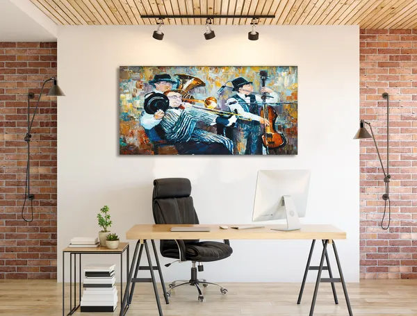 Multicolor_Modern_Art_Canvas_Painting_Ready_To_Hang_Wooden_Framed_Painting_For_Home_Decor