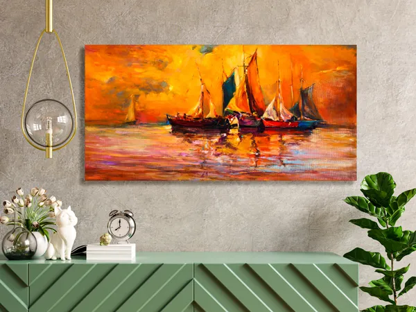 Multicolor_Modern_Art_Canvas_Painting_Ready_To_Hang_Wooden_Framed_Painting_For_Home_Decor