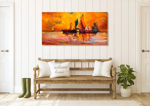 Multicolor_Modern_Art_Canvas_Painting_Ready_To_Hang_Wooden_Framed_Painting_For_Home_Decor