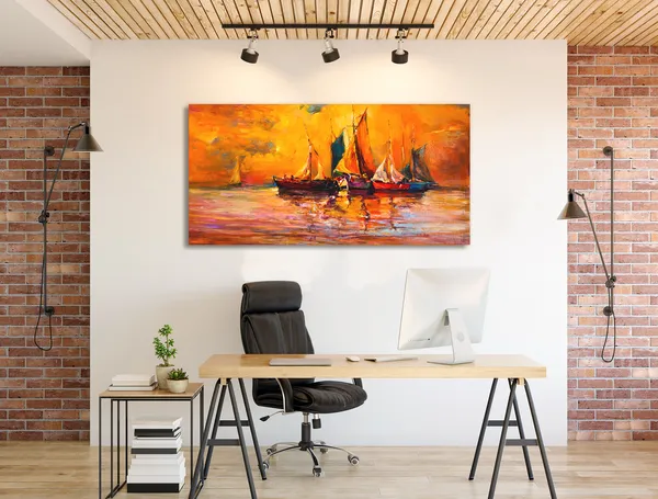 Multicolor_Modern_Art_Canvas_Painting_Ready_To_Hang_Wooden_Framed_Painting_For_Home_Decor