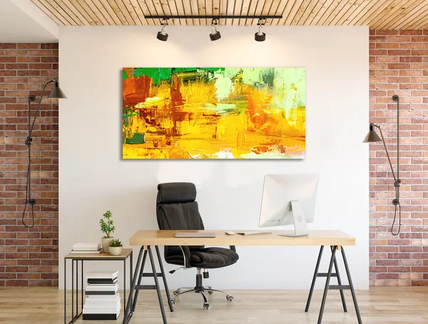 Multicolor_Abstract_Canvas_Painting_Ready_To_Hang_Wooden_Framed_Painting_For_Home_Decor