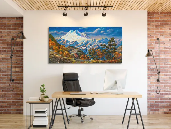 Multicolor_Nature_Art_Canvas_Painting_Ready_To_Hang_Wooden_Framed_Painting_For_Home_Decor