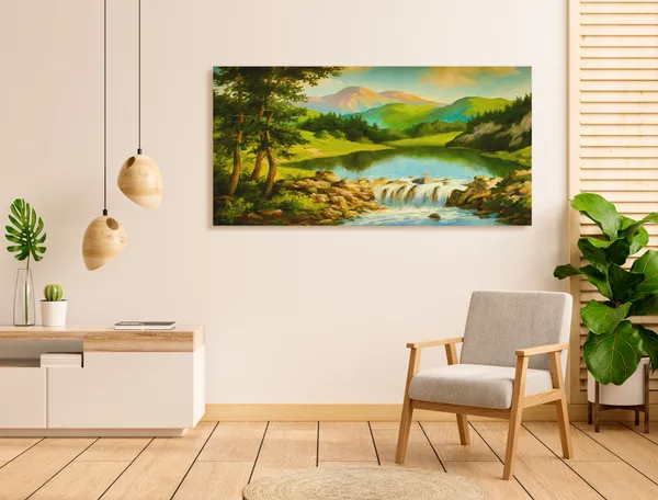 Multicolor_Scenery_Art_Canvas_Painting_Ready_To_Hang_Wooden_Framed_Painting_For_Home_Decor