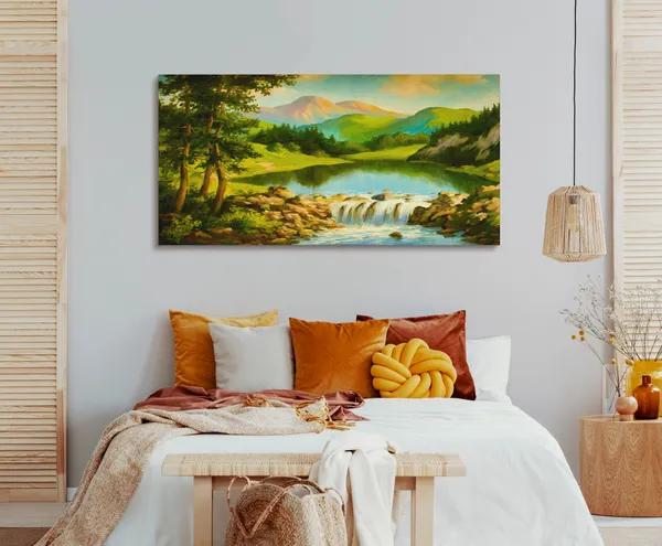 Multicolor_Scenery_Art_Canvas_Painting_Ready_To_Hang_Wooden_Framed_Painting_For_Home_Decor