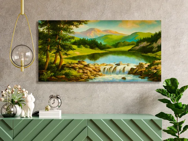 Multicolor_Scenery_Art_Canvas_Painting_Ready_To_Hang_Wooden_Framed_Painting_For_Home_Decor