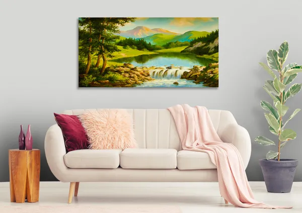 Multicolor_Scenery_Art_Canvas_Painting_Ready_To_Hang_Wooden_Framed_Painting_For_Home_Decor