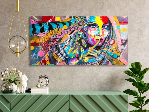 Multicolor_Modern_Art_Canvas_Painting_Ready_To_Hang_Wooden_Framed_Painting_For_Home_Decor