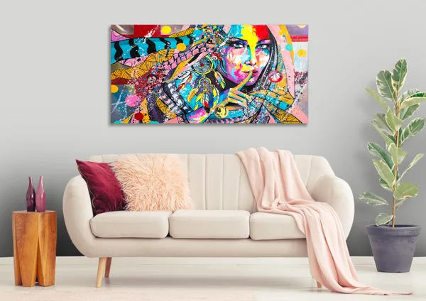 Multicolor_Modern_Art_Canvas_Painting_Ready_To_Hang_Wooden_Framed_Painting_For_Home_Decor