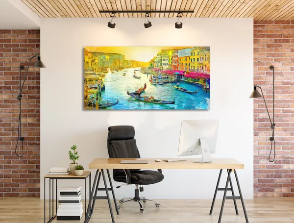 Multicolor_Urban_Art_Canvas_Painting_Ready_To_Hang_Wooden_Framed_Painting_For_Home_Decor