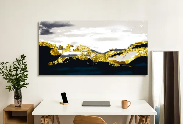 Multicolor_Golden_Abstract_Canvas_Painting_Ready_To_Hang_Wooden_Framed_Painting_For_Home_Decor