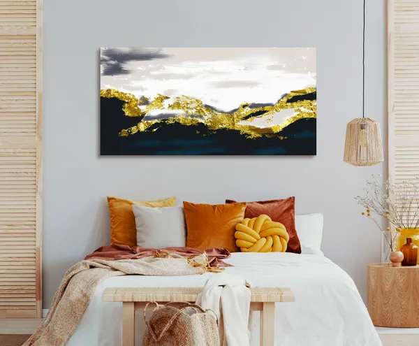Multicolor_Golden_Abstract_Canvas_Painting_Ready_To_Hang_Wooden_Framed_Painting_For_Home_Decor