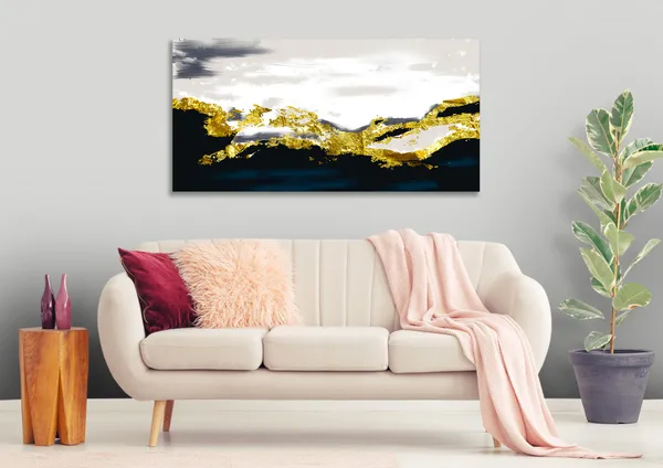 Multicolor_Golden_Abstract_Canvas_Painting_Ready_To_Hang_Wooden_Framed_Painting_For_Home_Decor