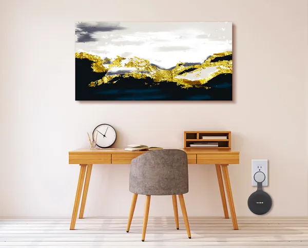 Multicolor_Golden_Abstract_Canvas_Painting_Ready_To_Hang_Wooden_Framed_Painting_For_Home_Decor