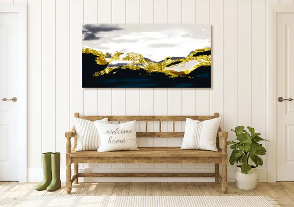 Multicolor_Golden_Abstract_Canvas_Painting_Ready_To_Hang_Wooden_Framed_Painting_For_Home_Decor
