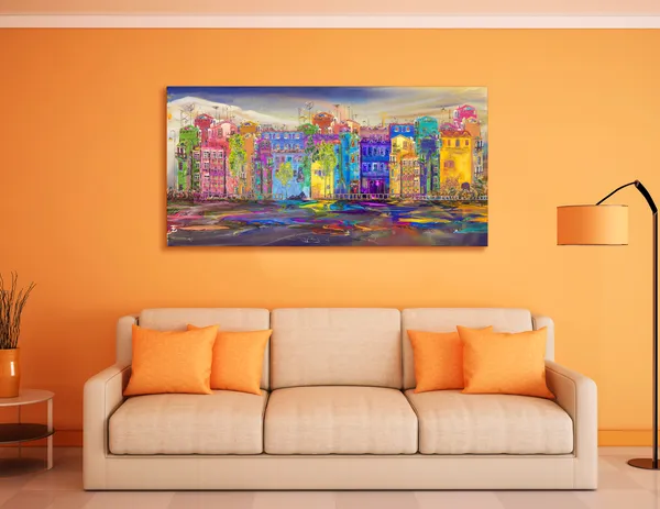 Multicolor_Urban_Art_Canvas_Painting_Ready_To_Hang_Wooden_Framed_Painting_For_Home_Decor