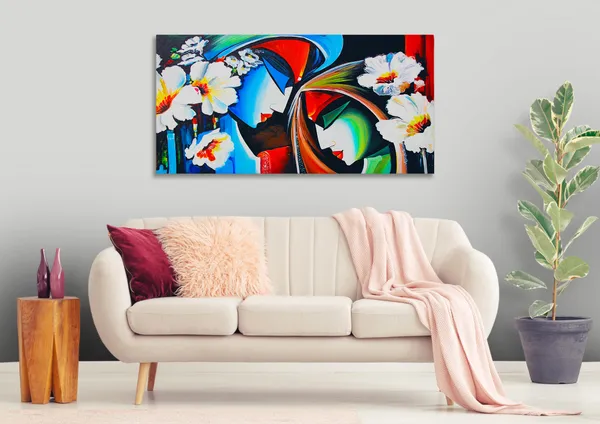 Multicolor_Modern_Art_Canvas_Painting_Ready_To_Hang_Wooden_Framed_Painting_For_Home_Decor