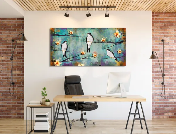 Multicolor_Animal_Art_Canvas_Painting_Ready_To_Hang_Wooden_Framed_Painting_For_Home_Decor