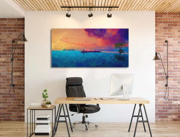 Multicolor_Scenery_Art_Canvas_Painting_Ready_To_Hang_Wooden_Framed_Painting_For_Home_Decor