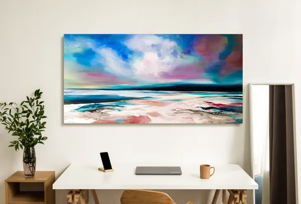 Multicolor_Abstract_Canvas_Painting_Ready_To_Hang_Wooden_Framed_Painting_For_Home_Decor