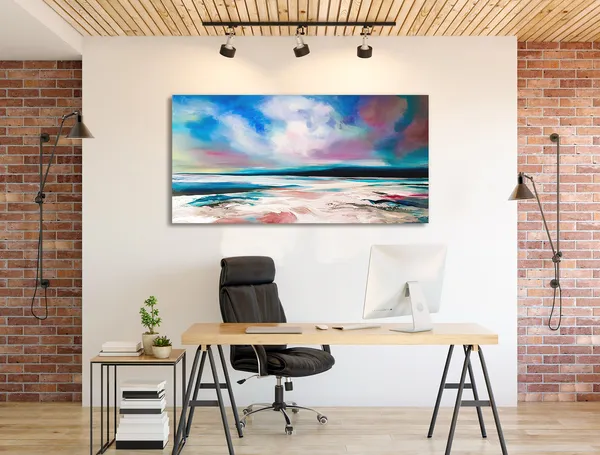 Multicolor_Abstract_Canvas_Painting_Ready_To_Hang_Wooden_Framed_Painting_For_Home_Decor