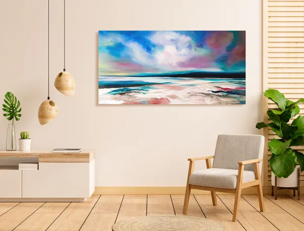 Multicolor_Abstract_Canvas_Painting_Ready_To_Hang_Wooden_Framed_Painting_For_Home_Decor