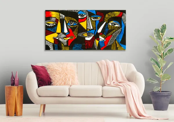 Multicolor_Abstract_Canvas_Painting_Ready_To_Hang_Wooden_Framed_Painting_For_Home_Decor