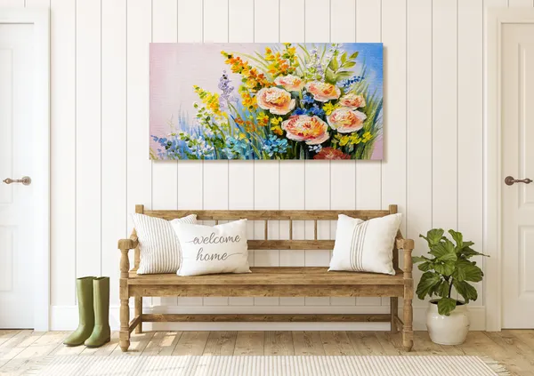 Multicolor_Floral_Art_Canvas_Painting_Ready_To_Hang_Wooden_Framed_Painting_For_Home_Decor