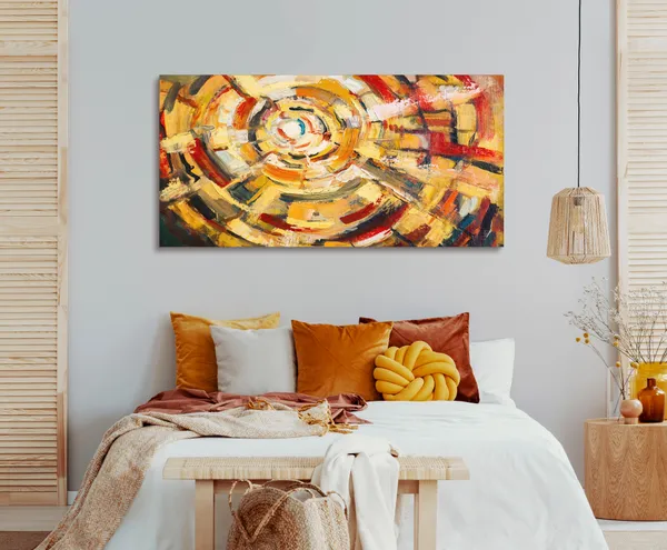 Multicolor_Abstract_Canvas_Painting_Ready_To_Hang_Wooden_Framed_Painting_For_Home_Decor