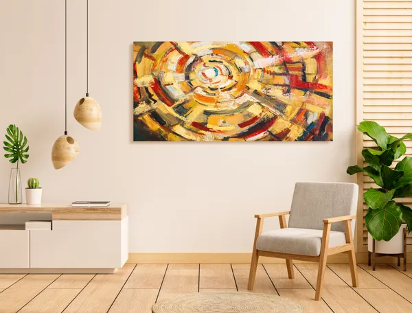 Multicolor_Abstract_Canvas_Painting_Ready_To_Hang_Wooden_Framed_Painting_For_Home_Decor