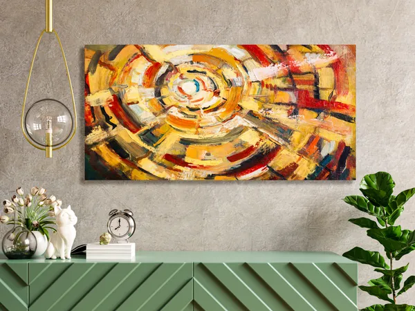 Multicolor_Abstract_Canvas_Painting_Ready_To_Hang_Wooden_Framed_Painting_For_Home_Decor