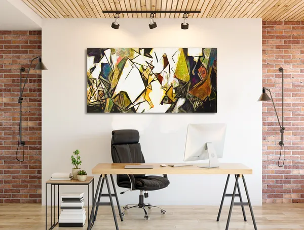 Multicolor_Abstract_Canvas_Painting_Ready_To_Hang_Wooden_Framed_Painting_For_Home_Decor