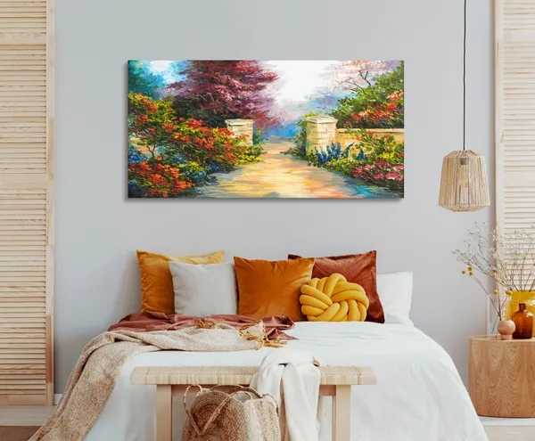 Multicolor_Floral_Art_Canvas_Painting_Ready_To_Hang_Wooden_Framed_Painting_For_Home_Decor