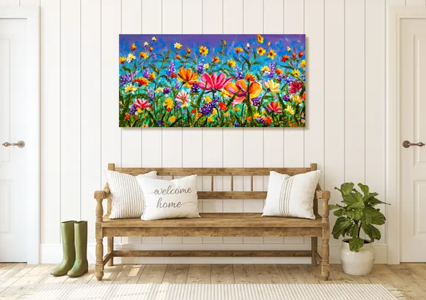 Multicolor_Floral_Art_Canvas_Painting_Ready_To_Hang_Wooden_Framed_Painting_For_Home_Decor