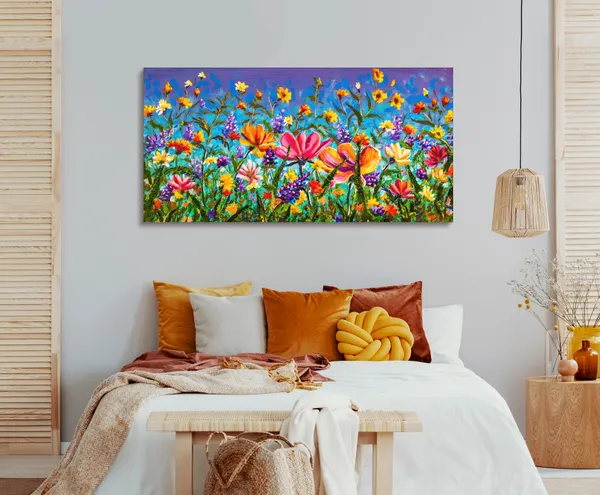 Multicolor_Floral_Art_Canvas_Painting_Ready_To_Hang_Wooden_Framed_Painting_For_Home_Decor