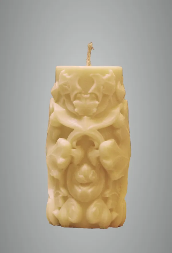 The_Aboli_Petal_Puff_Candle_(_White_Color_)