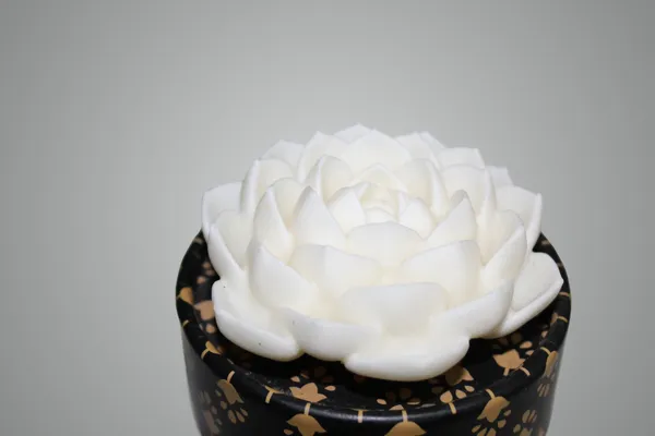 The_Aboli_Bloom_and_Bear_Candle_(_White_Color_)