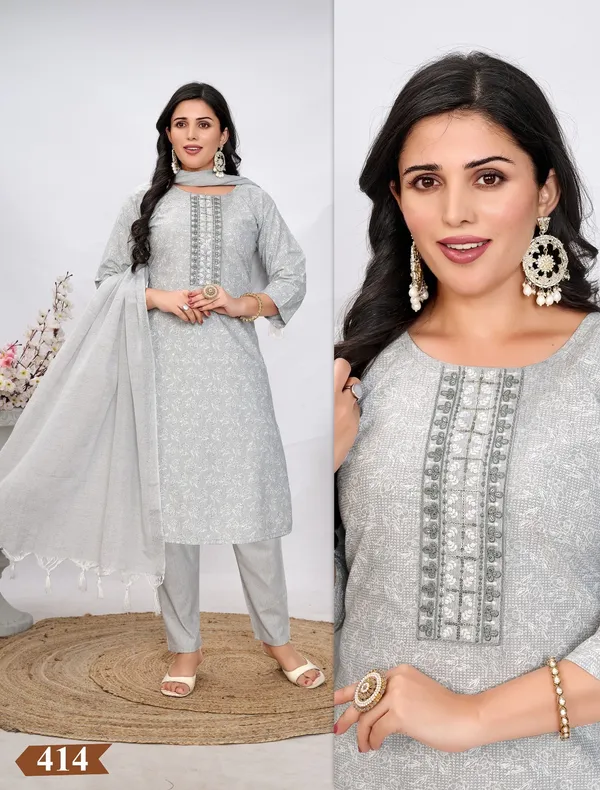 Grey_Straight_Kurta,_Pant_&_Dupatta
