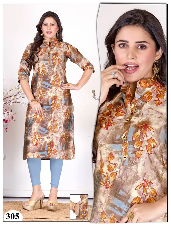 Biskit_Premium_Heavy_Muslin_Beautiful_One_Side_Pocket_Straight_Kurta_For_Women
