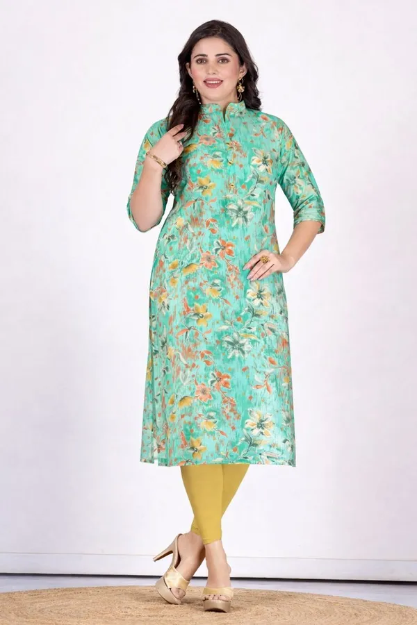 Rama_Premium_Heavy_Muslin_Beautiful_One_Side_Pocket_Straight_Kurta_For_Women
