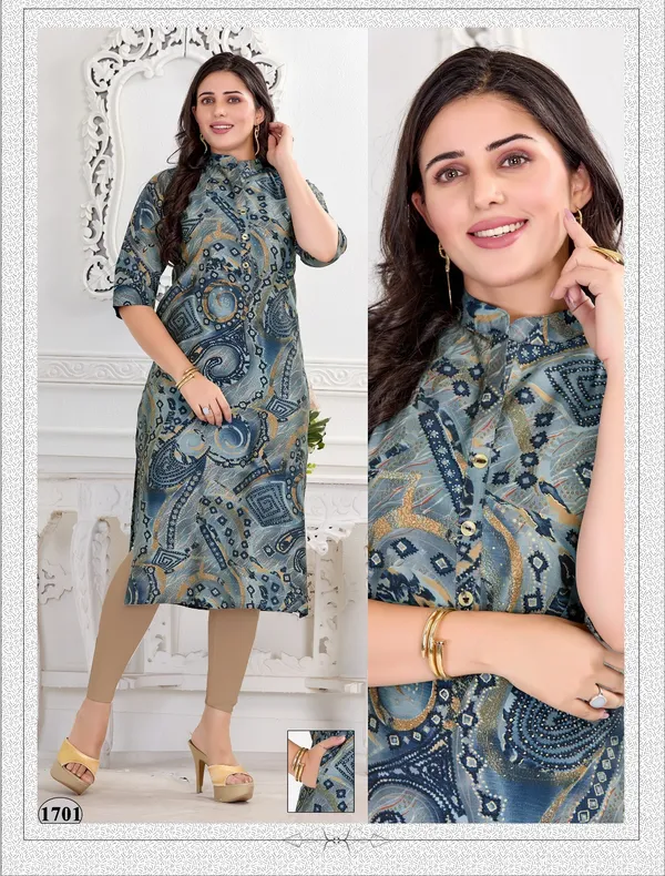 Grey_Premium_Heavy_Muslin_One_Side_Pocket_Straight_Kurta_For_Women