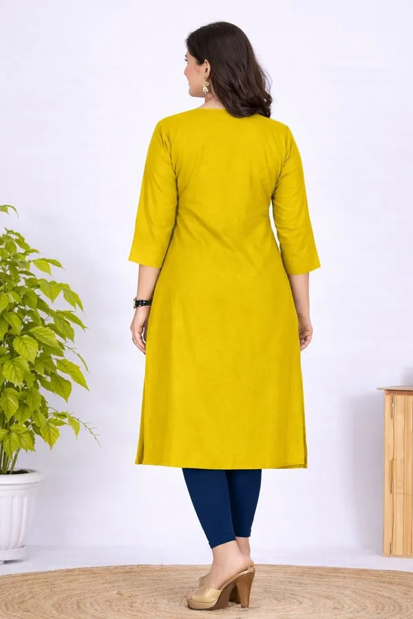 Yellow_Bombay_Heavy_Vertican_Pintex_So_Beautiful_Straight_Kurta_For_Women