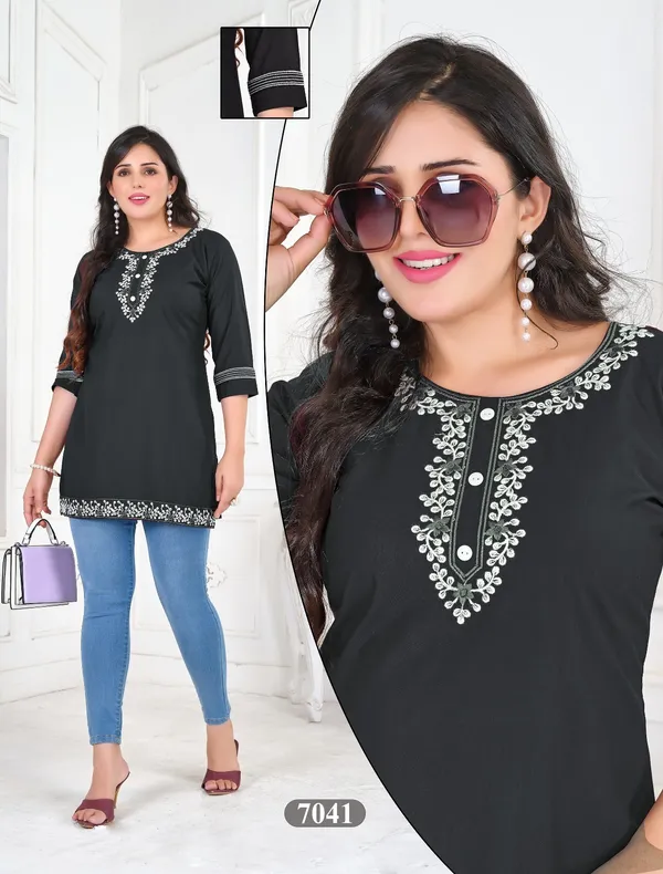 Black_Heavy__Rayon_Wow_Short_Tunic_For_Women