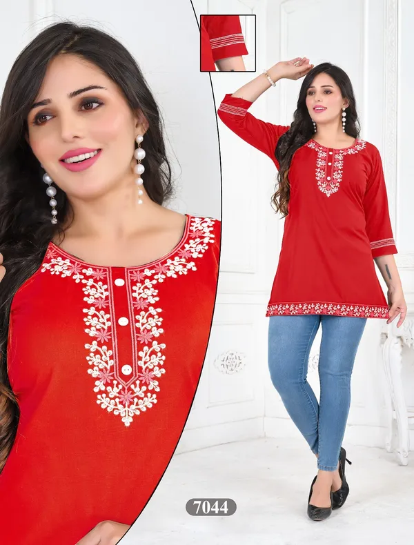 Gajri_Heavy__Rayon_Wow_Short_Tunic_For_Women