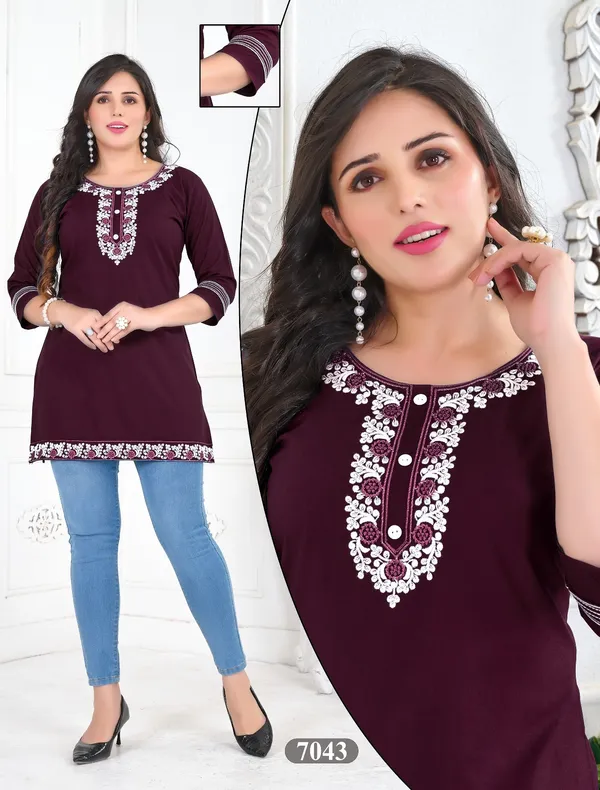 Wine_Heavy__Rayon_Wow_Short_Tunic_For_Women