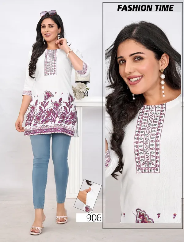 Falsa__Short_Kurti_(Tunic)_Heavy_Cotton