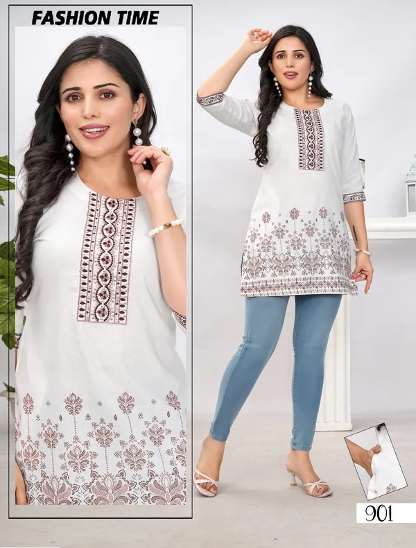 Wine__Short_Kurti_(Tunic)_Heavy_Cotton